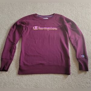 Champion authentic athletic wear women's size small purple pullover sweatshirt.